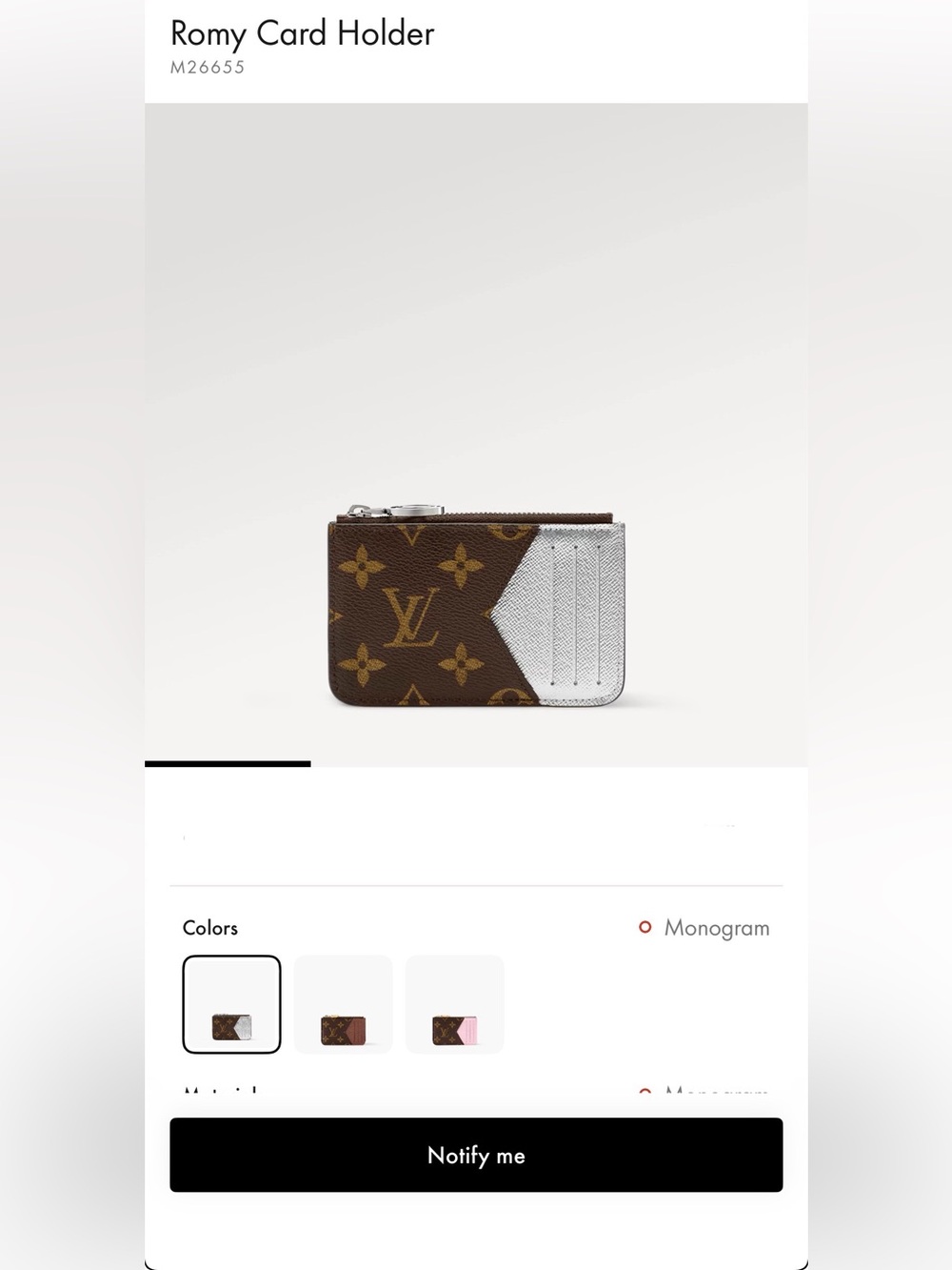 BNIB Louis Vuitton Romy Card Holder LV Charm Pull - Full set - Picture 10 of 10
